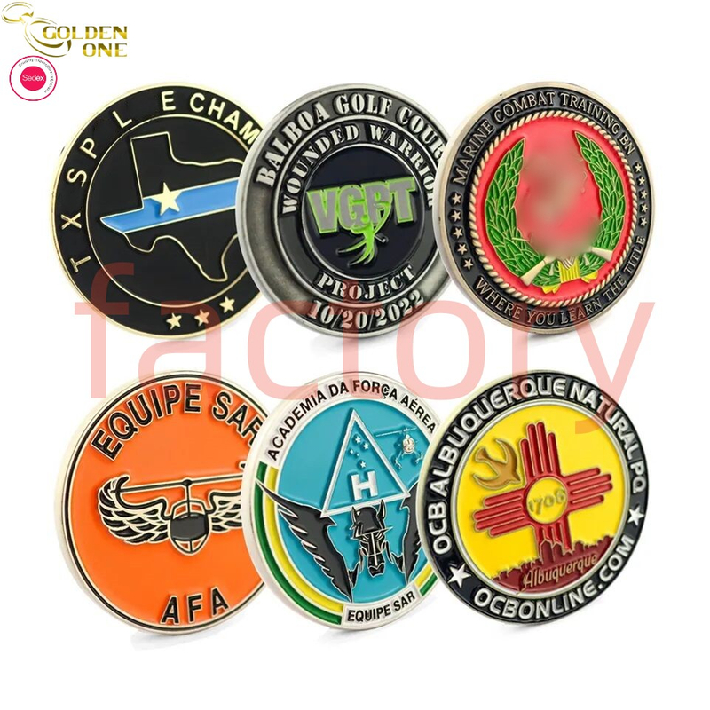  Silver Souvenir Masonic Singapore Angel Hard Enamel Dies Trump Customized Funny Challenge Coin