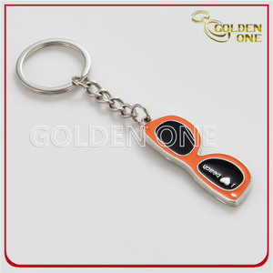 Novelty Design Sunglasses Shaped Metal Key Chain
