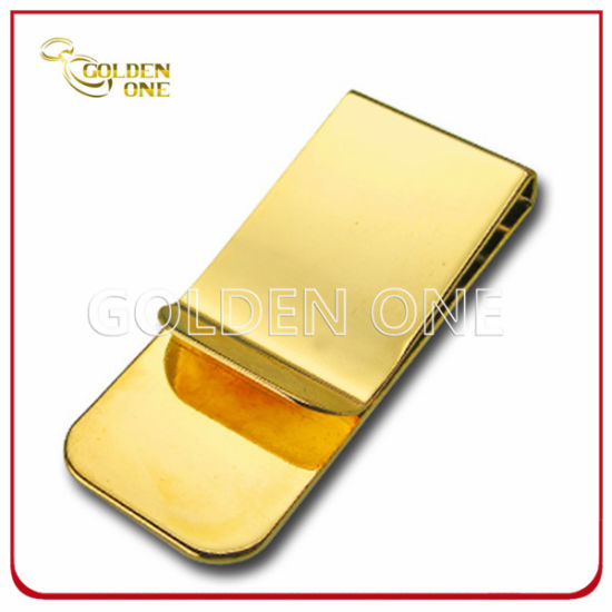 High Quality Rectangle Shape Genuine Leather Money Clip