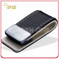 High Quality Rectangle Shape Genuine Leather Money Clip