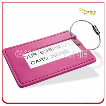 High Quality Promotion Gift PU Leather Name Tag