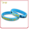 Customized Embossed Printed Convex Design Silicon Wristband