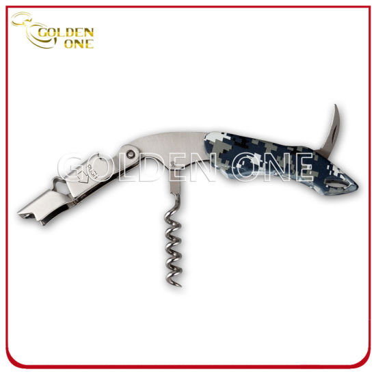 Multi- Color Different Pattern Stainless Steel Pulltap Wine Opener