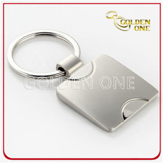 Promotion Square Shape Custom Engraving Metal Key Chain