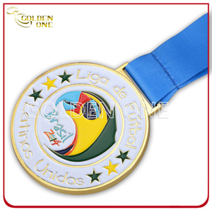 Hot Selling Custom Round Shape Gold Plated Medallion