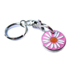 Promotion Gift Custom Logo Metal Trolley Coin Key Ring
