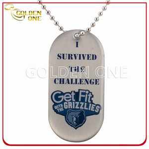 Custom Design Epoxy Coated Screen Printed ID Tag