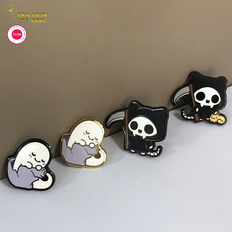 Factory Price Custom Shiny Gold 3D Durable Metal Zinc Alloy Hard Enamel Logo Pin Badge 2d Lapel Pin