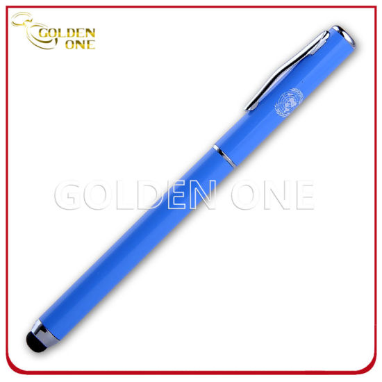 Touch Screen Stylus Leather Ballpoint Pen for Mobile Phone