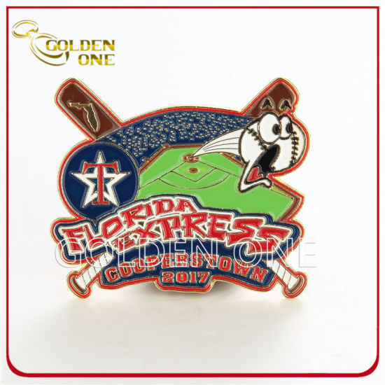 Custom Shiny Nickel Die Struck Hard Enamel Metal Pin Badge