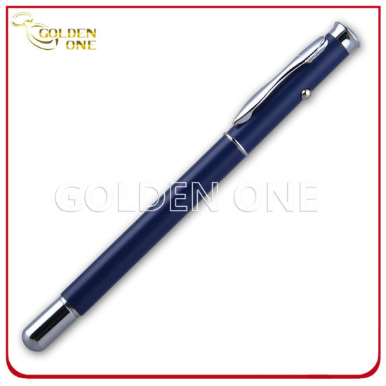 Fancy Style Gift Telescoping Metal Pen with Laser Light