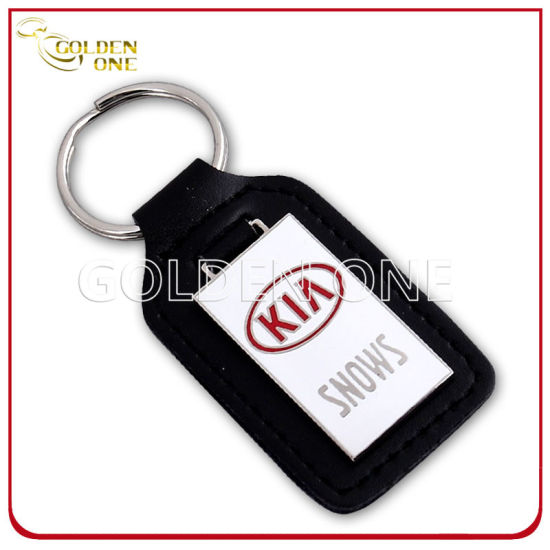 Professional Custom Car Logo Metal & Leather Key Holder