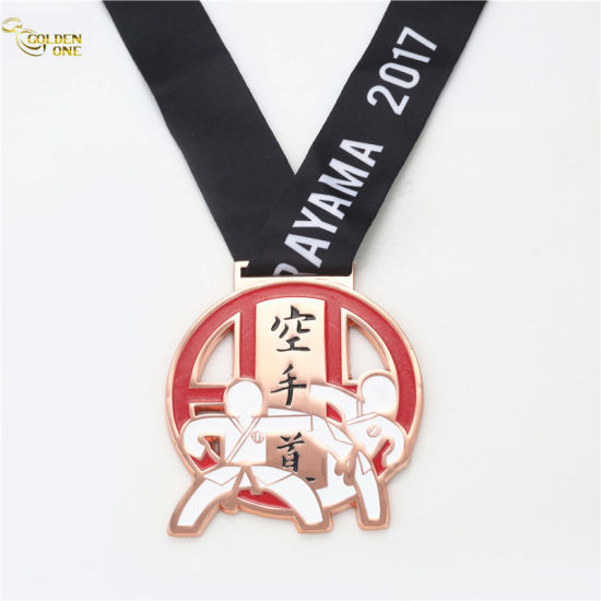 Custom Brass Stamped Running Medal for Charity