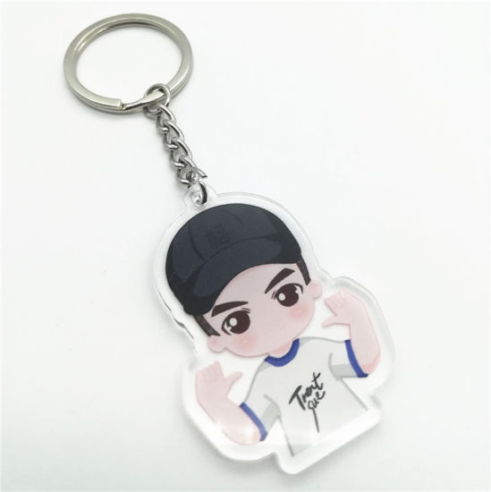 Hot Sale High Quality Custom Logo Acrylic Keychain Plastic Keychain