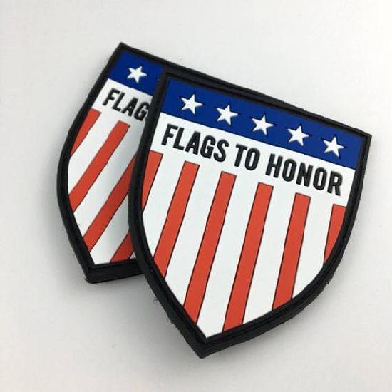 Promotion Gift Custom 2D PVC Rubber Patch for Clothing
