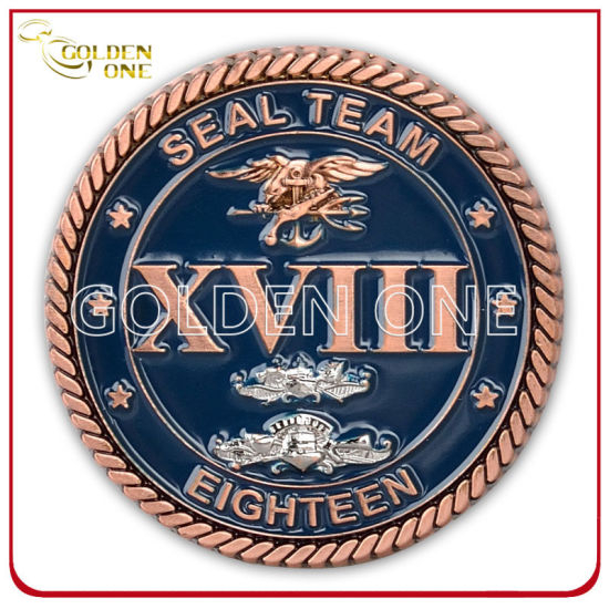 Custom High Quality Copper Plated 3D Army Coin