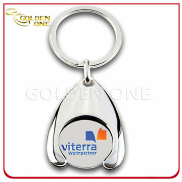 Personalized Soft Enamel Shopping Trolley Coin Holder Metal Keyring