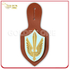Custom Military Emblem Leather Badge Holder