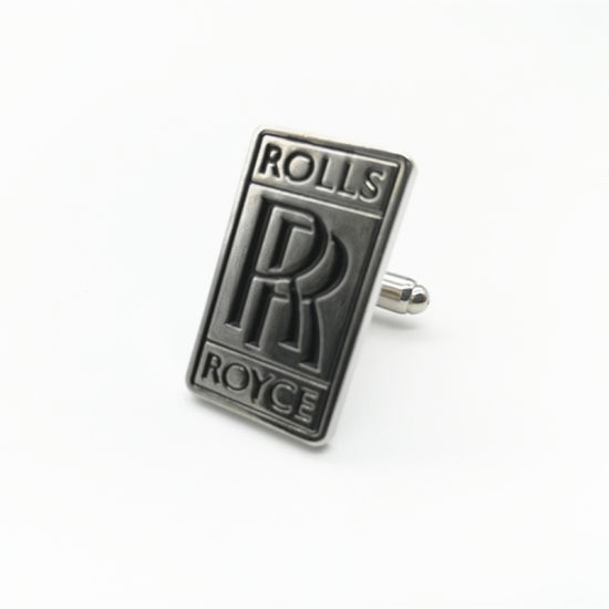 Personalized Metal Embossed Gold Plated Custom Cufflink
