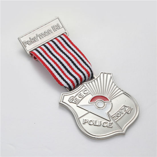 Factory Supply Custom 3D Embossed Sport Soft Enamel Metal Medal