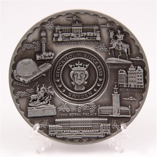 Hot Sell Fashion Design Custom 3D Engraved Wooden Souvenir Plate