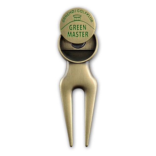 Customized Gold Plated Metal Golf Divot Tool Accessory