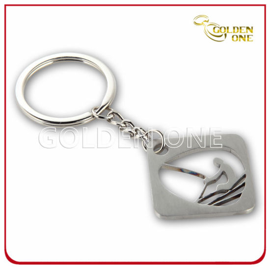 Customized Design Cut-out Metal Keychain for Sport