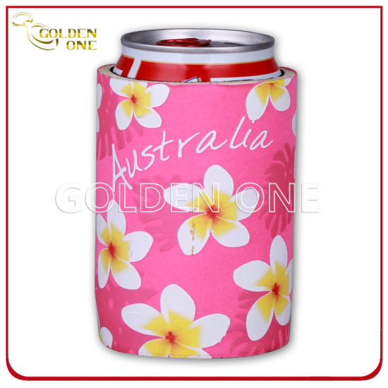 Factory Supply Printed Neoprene Stubby Can Cooler