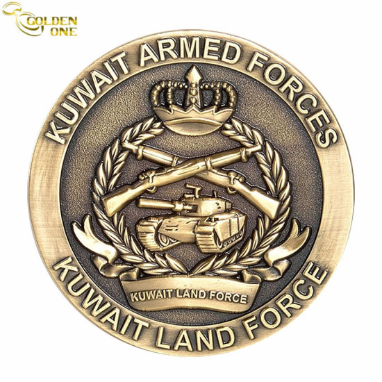 Custom High Quality Copper Plated 3D Army Coin