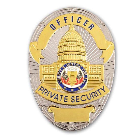 Custom Made Hard Enamel Metal Military Security Police Badge