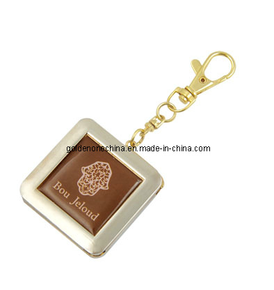 Promotion Gift Custom Heart Shape Printed Metal Keychain