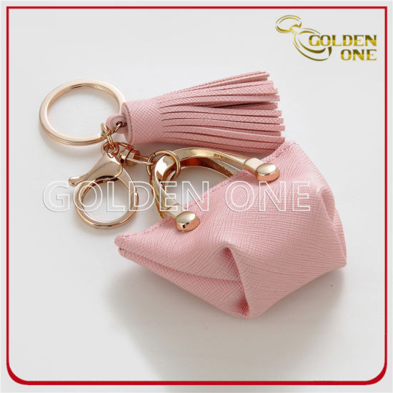 Fancy Design High Quality Genuine Leather Keychain