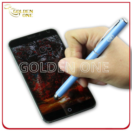 Touch Screen Stylus Leather Ballpoint Pen for Mobile Phone
