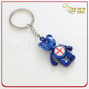 Lovely & Colorful Cuctom Bear Metal Keychain