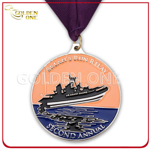 Custom Engraved Chrome Plated Souvenir Medal