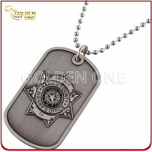 Unique Design Zinc Alloy Antique Sliver Finish Dog Tag