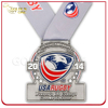 Custom Triathlon Eventtransparent Color Antique Silver Medal