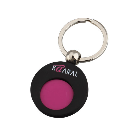 Promotion Car Shape Metal Trolley Coin Key Holder