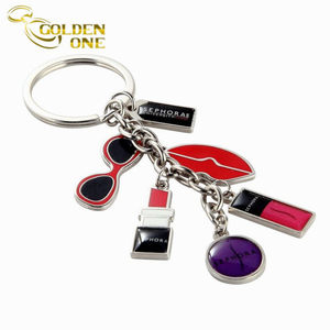Promotion Gift Customized Logo Metal Enamel Charm Keychain