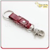 hot sale circle tassel owl flower key ring heart shaped dog pu leather keychain with custom