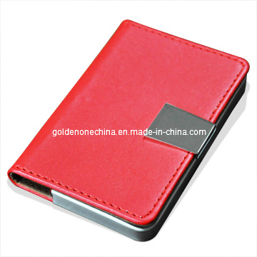 Fine Quality Business Gift PU Leather Name Card Case