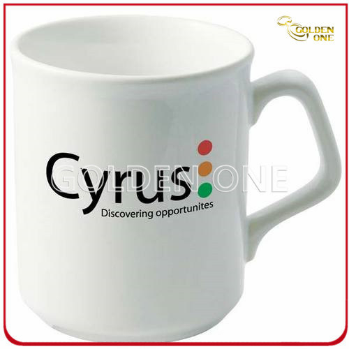 Factory Supply Customized Printed White Porcelain Mug
