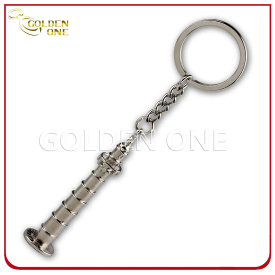 Creative Die Casting Pagoda Shape Metal Promotion Keychain