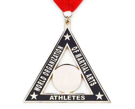 Custom Triangle Shape Athletics Hard Enamel Medallion