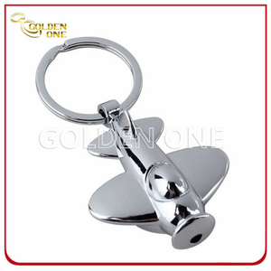 Custom Plane Shape LED Torch Metal Key Holder