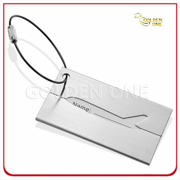 Superior Quality Aluminum Aircraft Pattern Luggage Tag