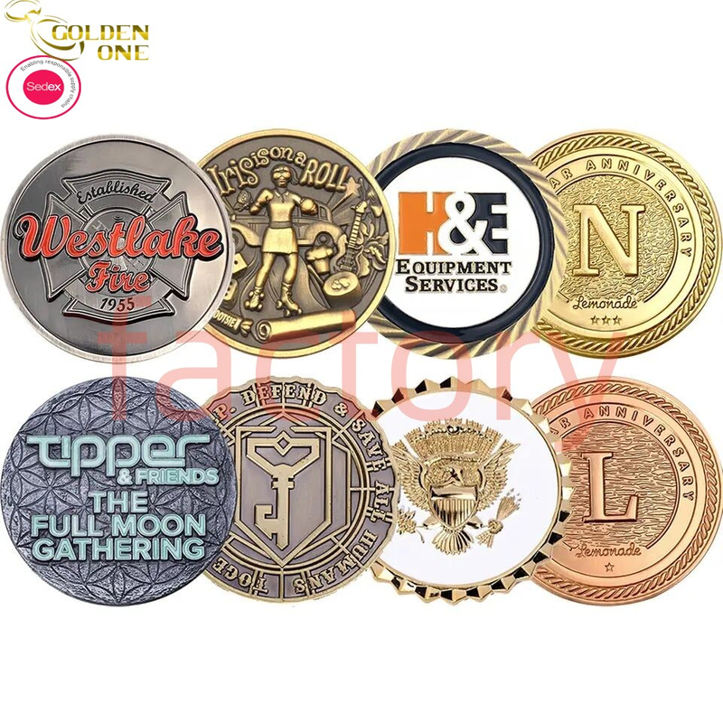 brass soccer phoenix custom gold singapore copper messi press double sided challenge coin