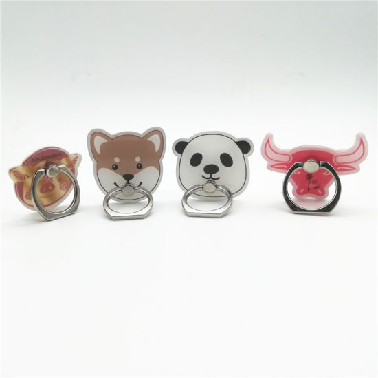 Custom Logo Rotation Metal Soft Enamel Phone Ring Holder
