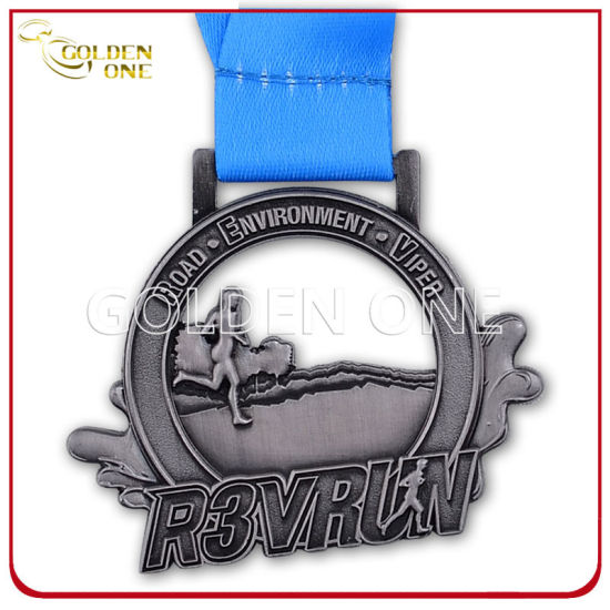 Superior Quality Soft Enamel Promotion Event Metal Silver Medal