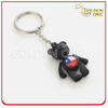 Colored Lovely Bear Custom Printed Logo Metal Keychain